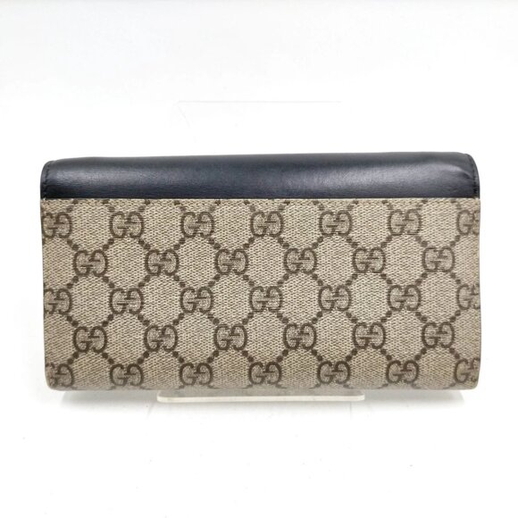 Authentic Gucci Padlock Chain Wallet Brown PVC mn494-112925 - Picture 2 of 9